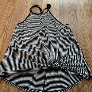 Black and white strip Hollister tanks!!